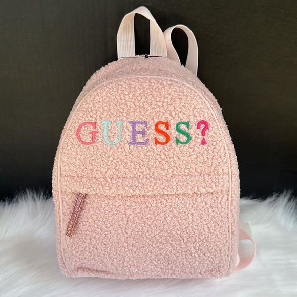 New GUESS Women's/Gilrs Pink Backpack - Picture 1 of 6
